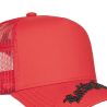 Casquette trucker avec filet et visière brodée Red Man