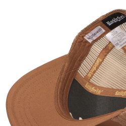 Casquette trucker avec filet et logo brodé Gold & Brown