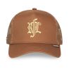 Casquette trucker avec filet et logo brodé Gold & Brown