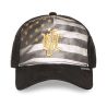Casquette trucker imprimée avec filet et logo brodé Dark Knight