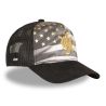 Casquette trucker imprimée avec filet et logo brodé Dark Knight