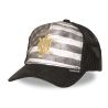 Casquette trucker imprimée avec filet et logo brodé Dark Knight