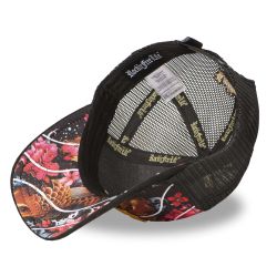 Casquette enfant trucker avec filet bi-matière Carpe Koi