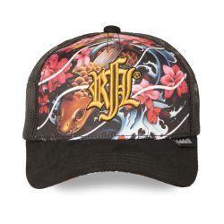 Casquette enfant trucker avec filet bi-matière Carpe Koi