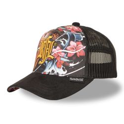 Casquette enfant trucker avec filet bi-matière Carpe Koi