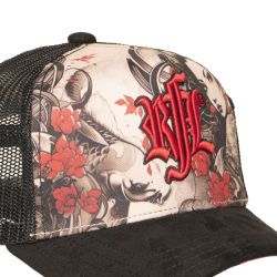 Casquette enfant trucker avec filet bi-matière Geisha