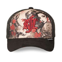 Casquette enfant trucker avec filet bi-matière Geisha