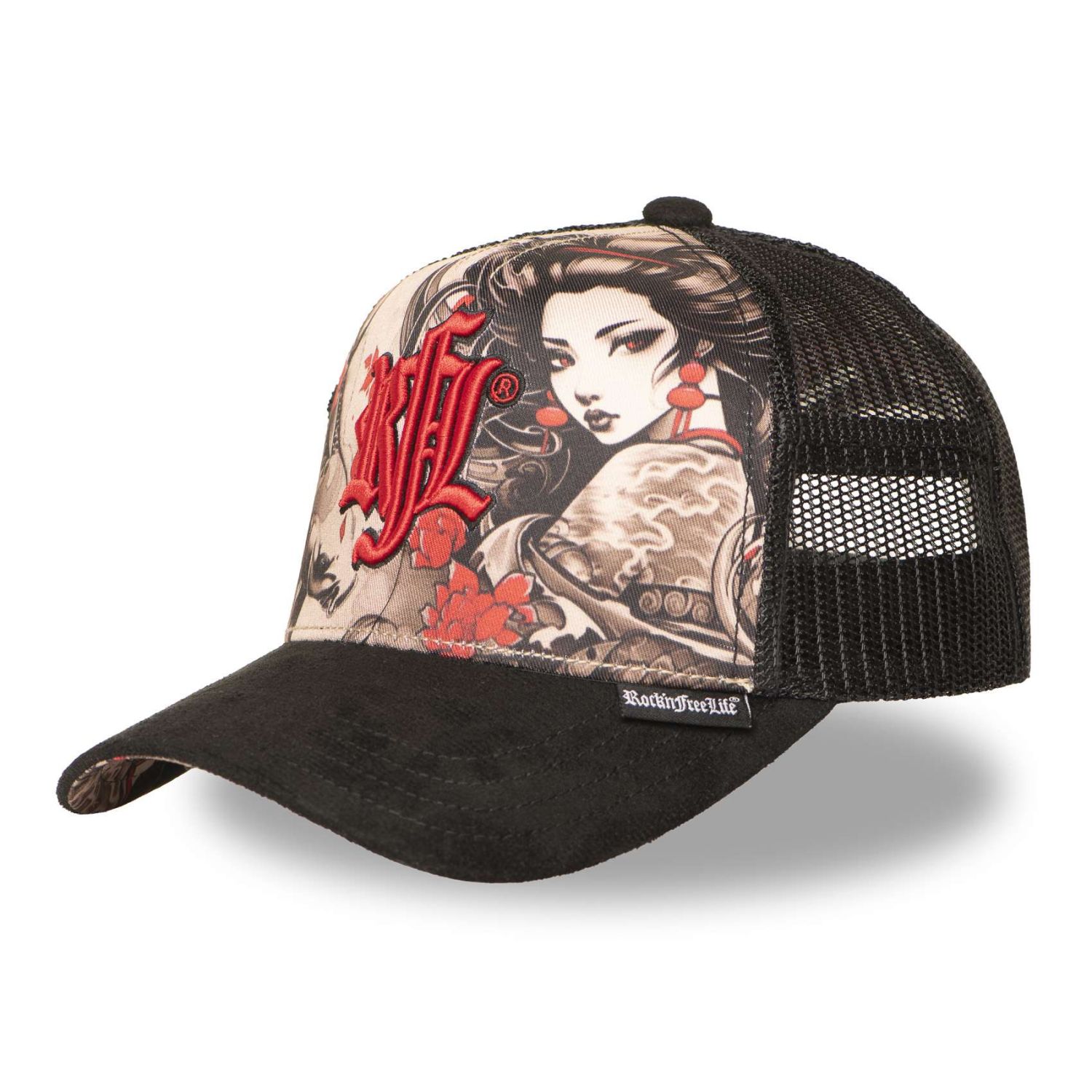 Casquette enfant trucker avec filet bi-matière Geisha