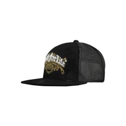 Casquette trucker avec filet visère plate bi-matière Inked Snap