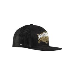 Casquette trucker avec filet visère plate bi-matière Inked Snap