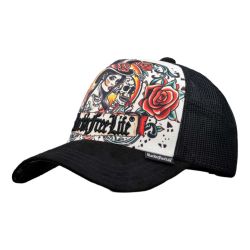 Casquette trucker avec filet bi-matière Tatoo