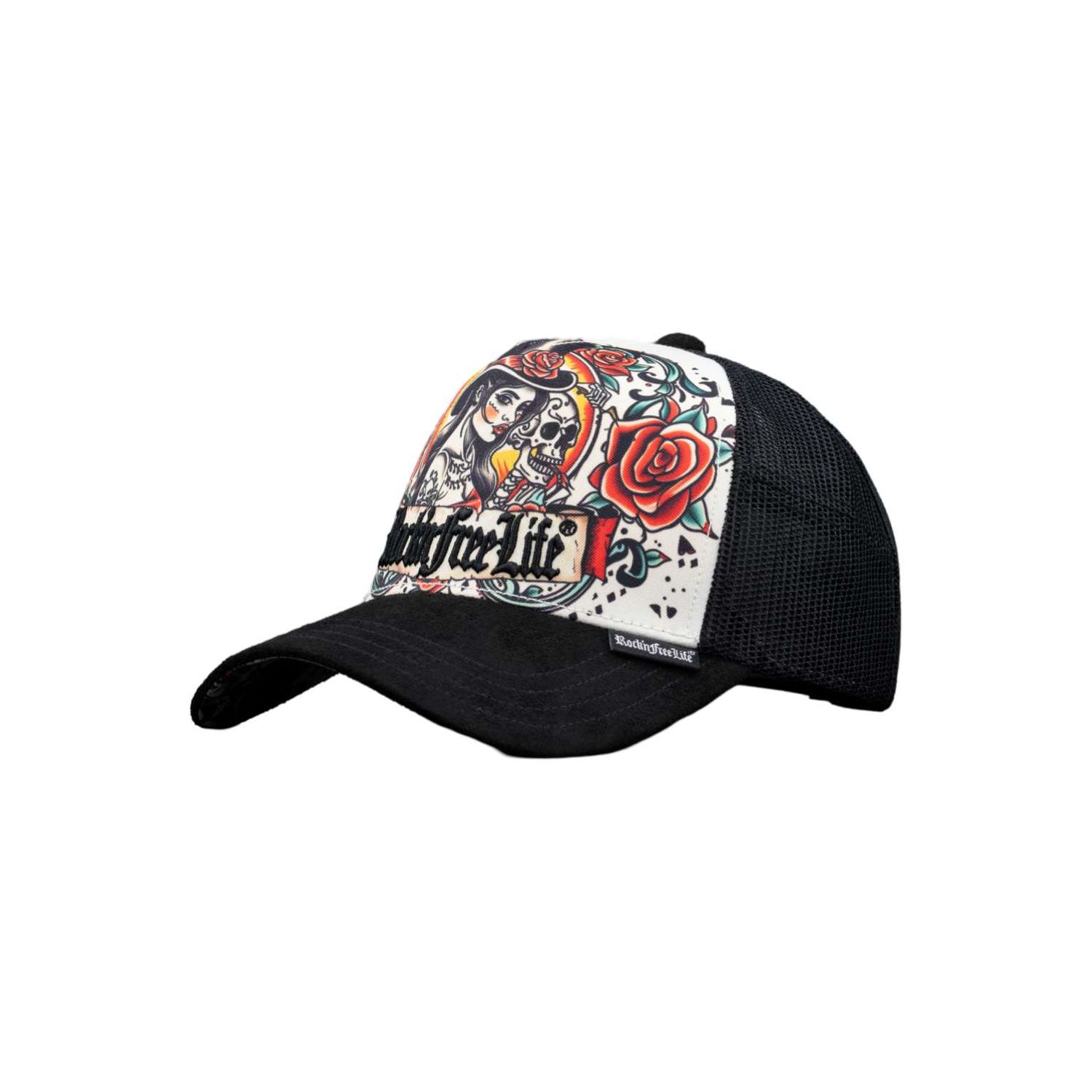 Casquette trucker avec filet bi-matière Tatoo