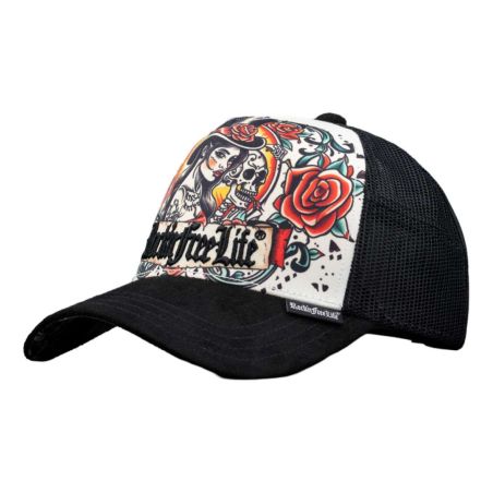 Casquette trucker avec filet bi-matière Tatoo