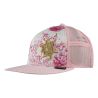 Casquette snapback visière plate avec filet bi-matière Flower Snap