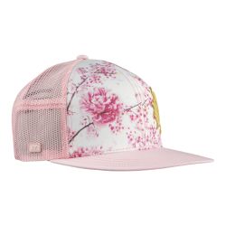Casquette snapback visière plate avec filet bi-matière Flower Snap
