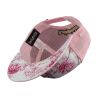 Casquette snapback visière plate avec filet bi-matière Flower Snap