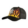 Casquette trucker avec filet bi-matière Burning