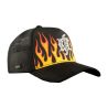 Casquette trucker avec filet bi-matière Burning