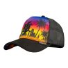 Casquette enfant trucker avec filet visière suédine Miami