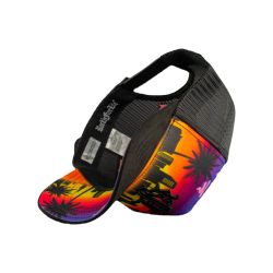 Casquette enfant trucker avec filet visière suédine Miami