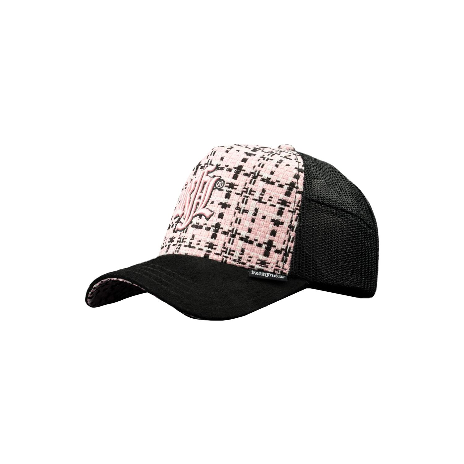 Casquette trucker avec filet visière suédine Kiss Me