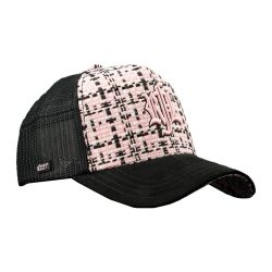 Casquette trucker avec filet visière suédine Kiss Me
