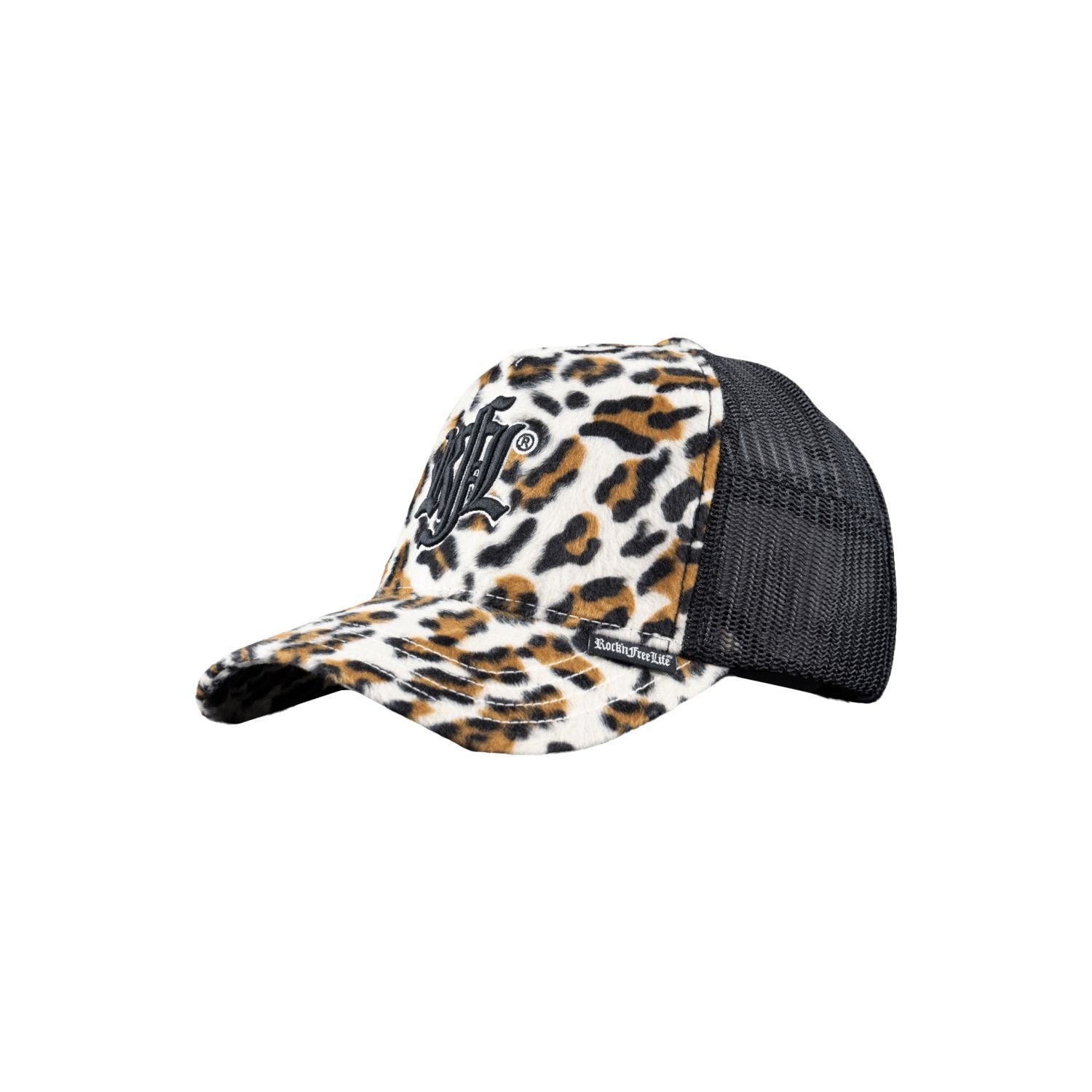 Casquette trucker fourrure avec filet et logo brodé Animals