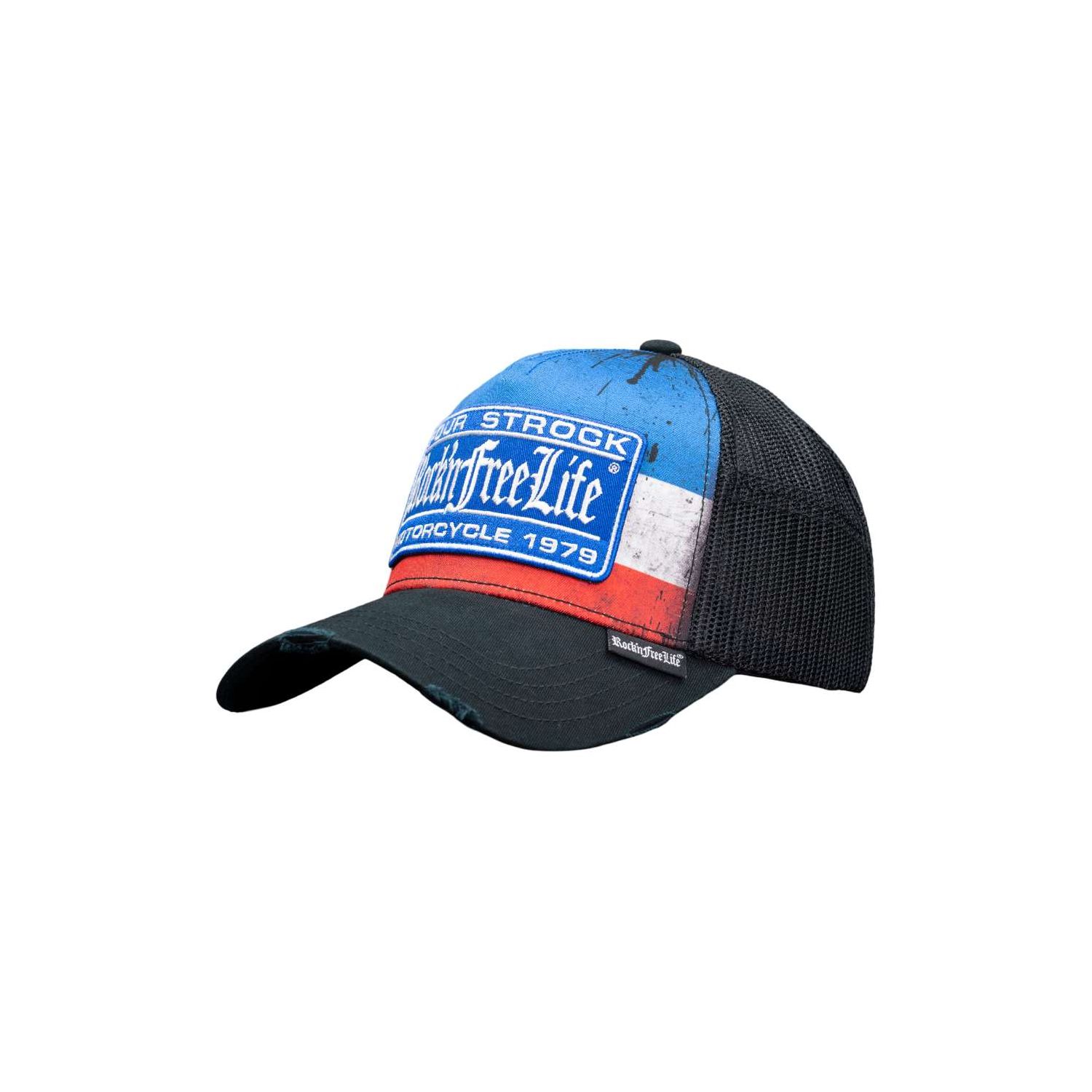 Casquette trucker avec filet bi-matière Stock