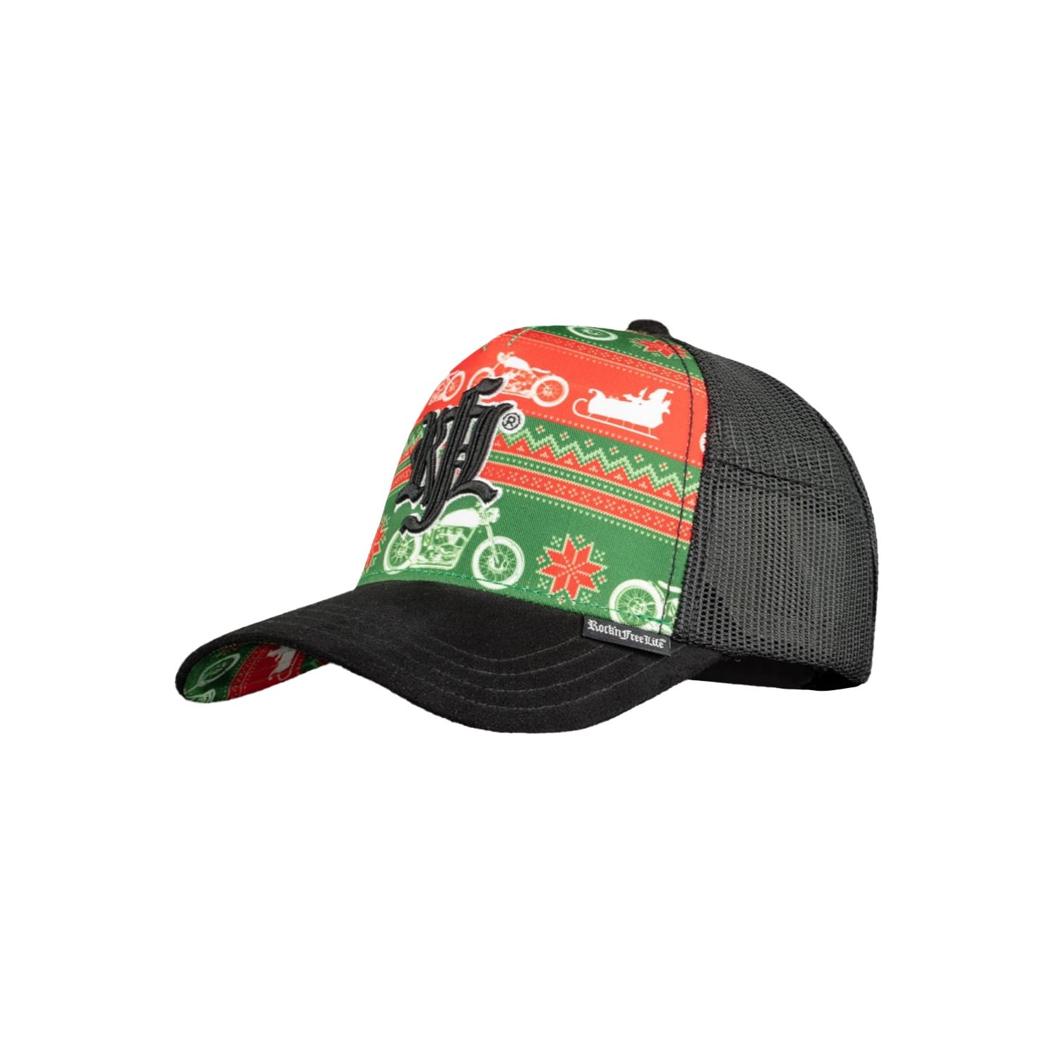 Casquette trucker avec filet bi-matière Christmas