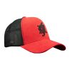 Casquette trucker avec filet en suédine Red Morning