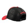 Casquette trucker avec filet en suédine Red Morning