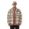 Sur Chemise homme en flanelle à carreaux doublée sherpa Heaven