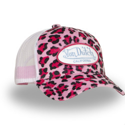 Casquette baseball avec filet enfant imitation fourrure Pink Savage
