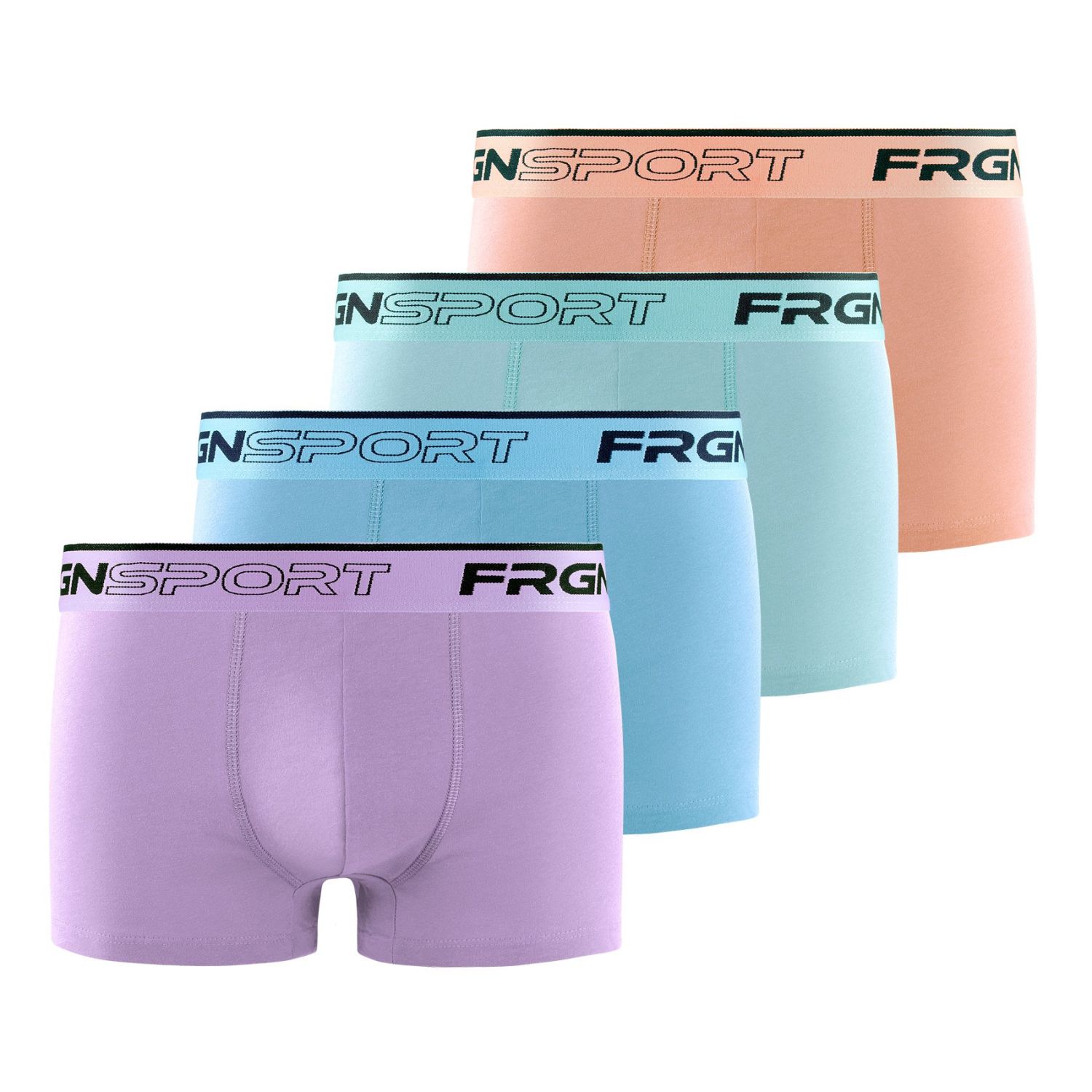Lot de 4 boxers homme en coton John Pastel Lot de 4 boxers homme en coton John Pastel