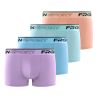Lot de 4 boxers homme en coton John Pastel