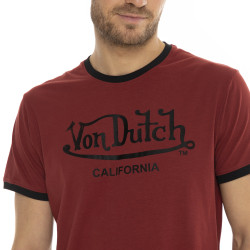 T-shirt homme col rond en coton organic stretch et bord côte Blast