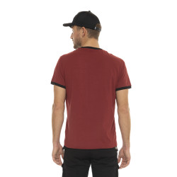 T-shirt homme col rond en coton organic stretch et bord côte Blast