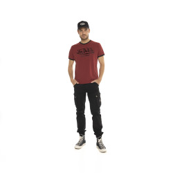 T-shirt homme col rond en coton organic stretch et bord côte Blast