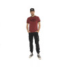 T-shirt homme col rond en coton organic stretch et bord côte Blast