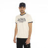T-shirt homme col rond en coton organic stretch et bord côte Blast