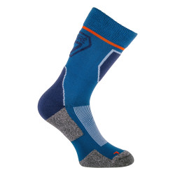 Chaussettes de Randonnée Trekking 430 Technology Bleu/Orange