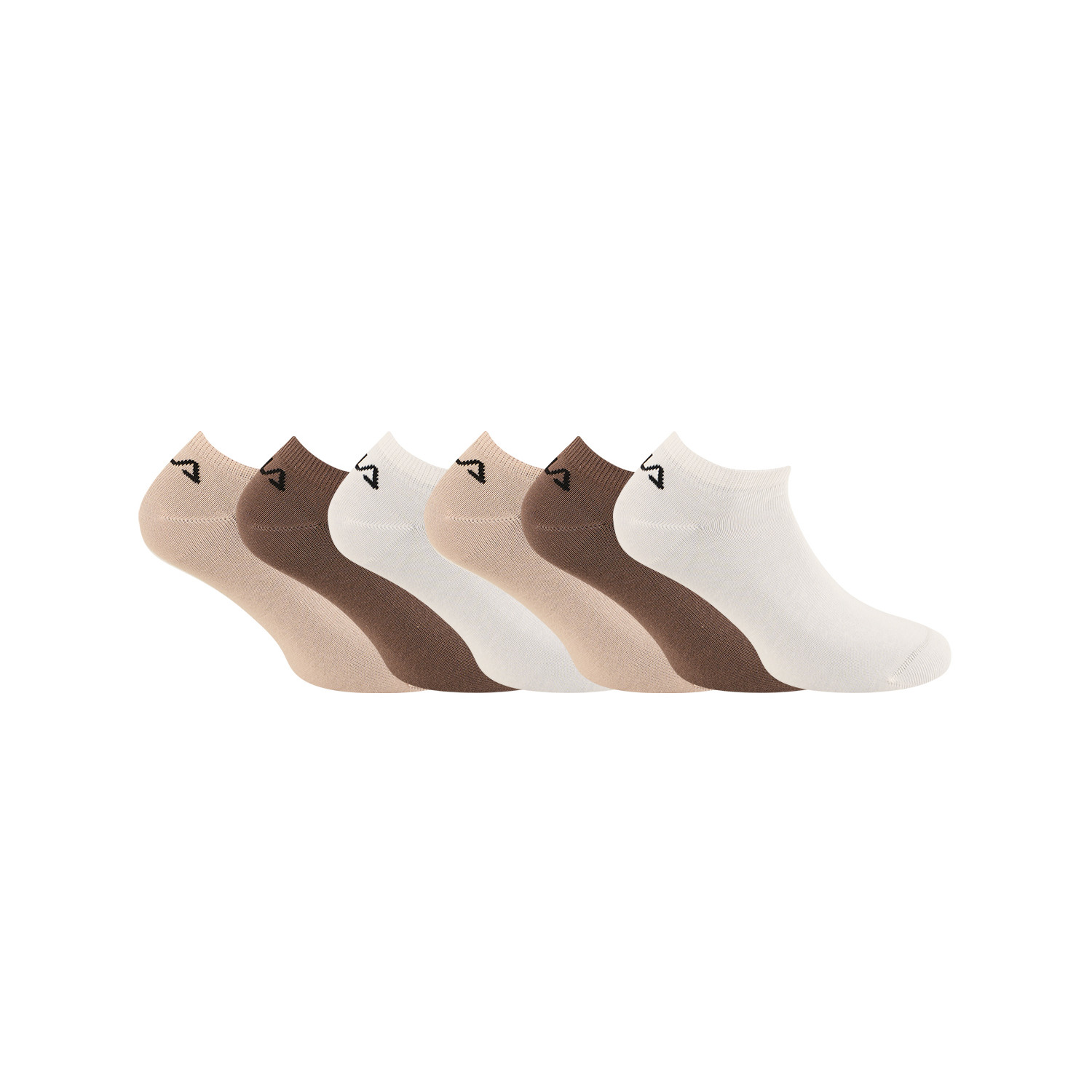 Lot de 6 paires de chaussettes socquettes homme Mocho Mousse