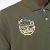 Polo homme manches courtes piqué avec patch Kust