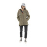 Veste femme à capuche doublée fausse fourrure avec patchs Sahaca