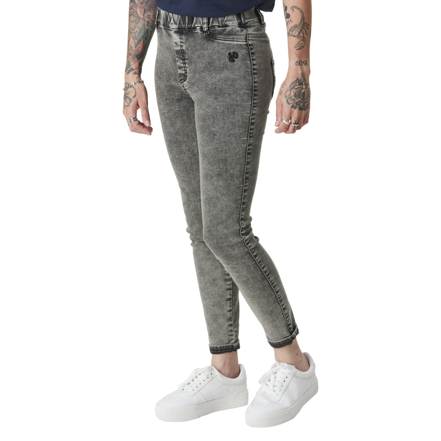 Jegging femme effet jean délavé Tregging