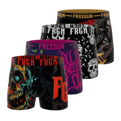 Lot de 4 boxers homme Garantie 2 ans Heavy Rock