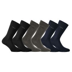 Lot de 6 Paires de Chaussettes de ville homme en bambou FU5511