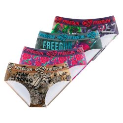 Lot de 4 culottes femme imprimé Origami