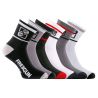 Lot de 6 Paires de Chaussettes Socquettes homme assorties