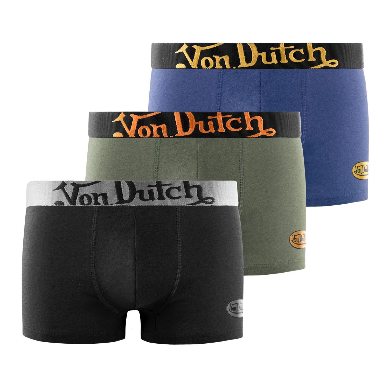 Lot de 3 boxers homme en coton logo cuisse Medley